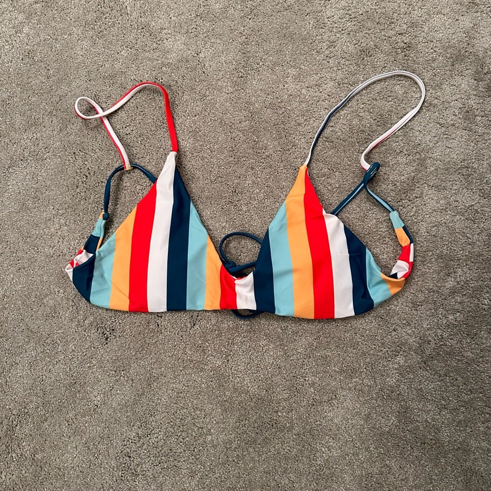 Colorful Zaful string bikini top, size 8. New without tags.